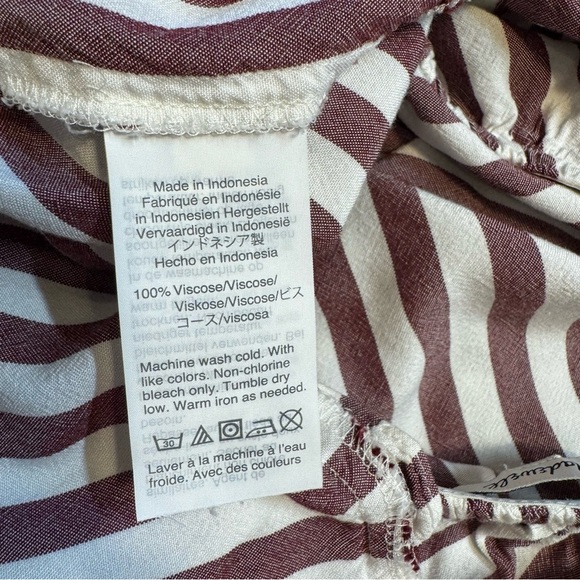 Madewell Pink and White Striped Peplum Blouse - Picture 13 of 15